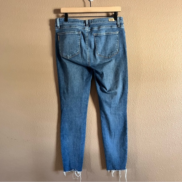 PAIGE Verdugo Ankle Distressed Jeans Size 31 - Picture 7 of 11
